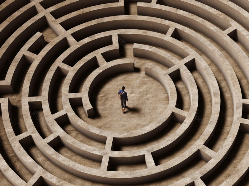 迷宫中心的商人的寻找解决办法背景图,高清,摄影图,摄影图片,图片大全,摄影图免费下载